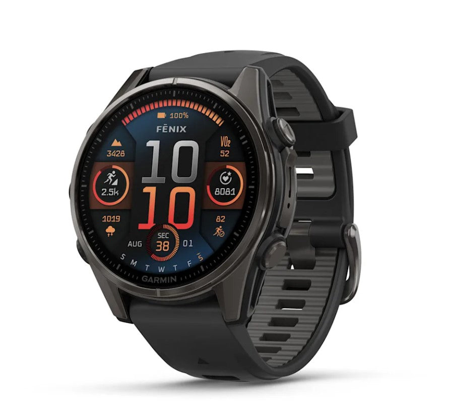 Garmin fenix 8 AMOLED Edition Outdoor GPS Watch in carbon gray 43 mm