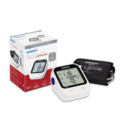 Omron BP7255 Wireless 5 Series Upper Arm Blood Pressure Monitor with the manufacture box