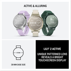 Garmin Lily 2 Active GPS Smartwatch infographic