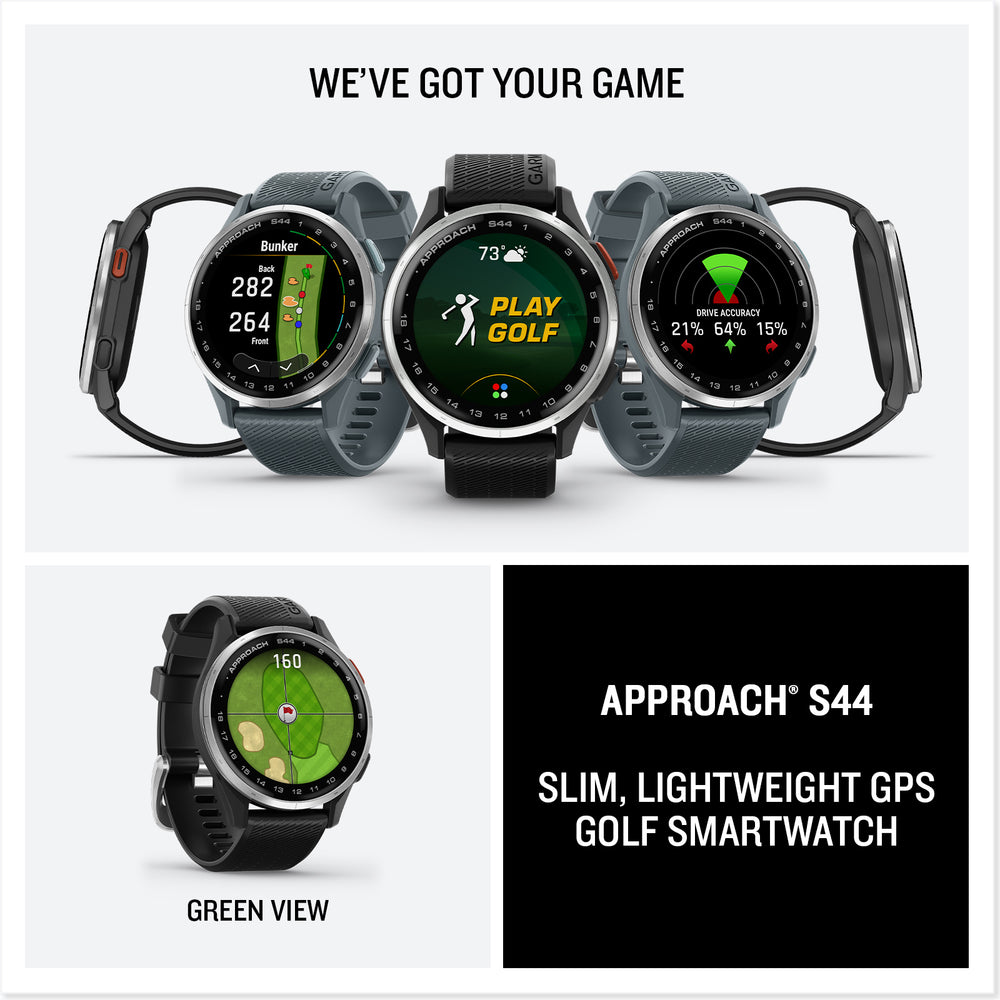 Garmin Approach S44 Infographic we got your game