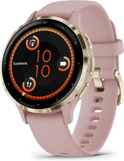 Garmin Heart Rate Monitors Pink Dawn & Peach Gold (41MM) Garmin Venu 3 GPS Smartwatch