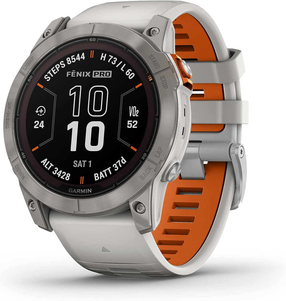  Garmin fenix 6 Pro Solar, Multisport GPS Watch with Solar  Charging Capabilities, Advanced Training Features and Data, Slate Gray with  Black Band : Electronics