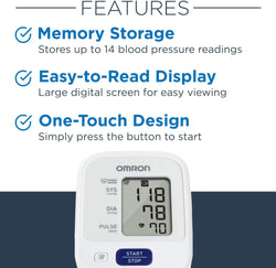 Omron 3 Series Upper Arm Blood Pressure Monitor - BP7100