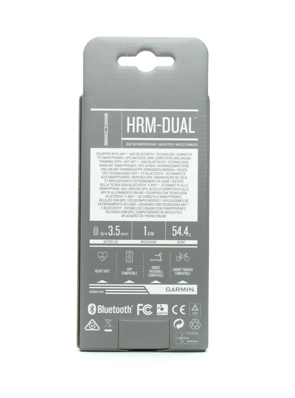 Garmin HRM Dual Heart Rate Monitor Transmitter Bluetooth & ANT 010
