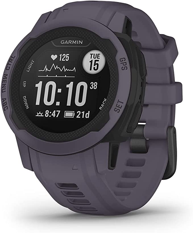  Garmin Instinct, Rugged Outdoor Watch with GPS, Features  Glonass and Galileo, Heart Rate Monitoring and 3-Axis Compass, Graphite :  Electronics